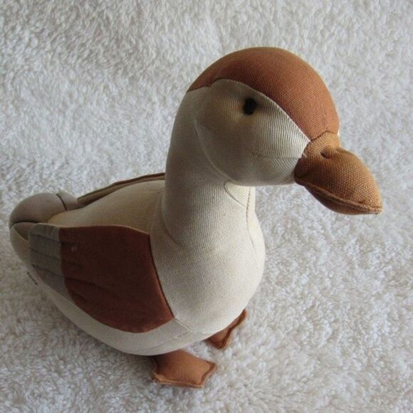 Goose Duck Doorstop Plush Stuffed Animal Vintage Russ Berrie Cottagecore - Picture 11 of 14